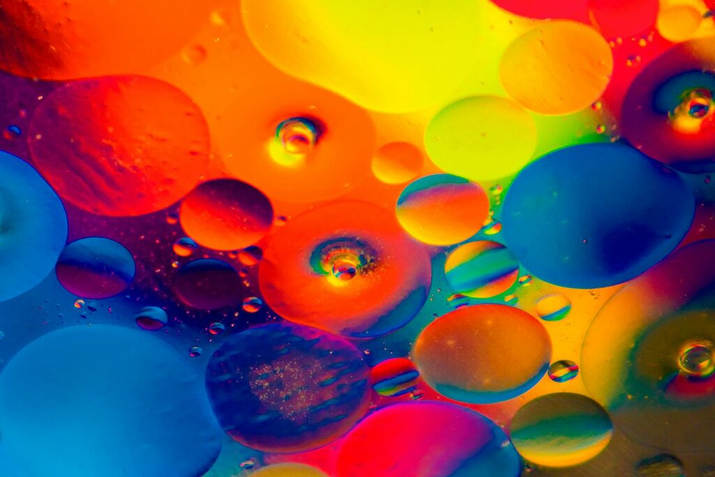Red, Blue, and Yellow Round Lights