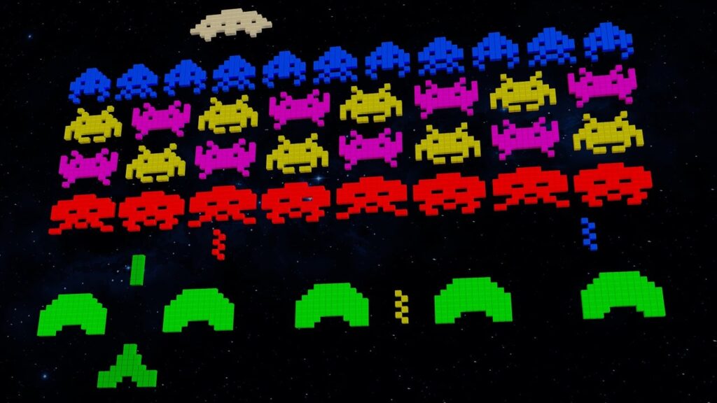 background, video game, 80s