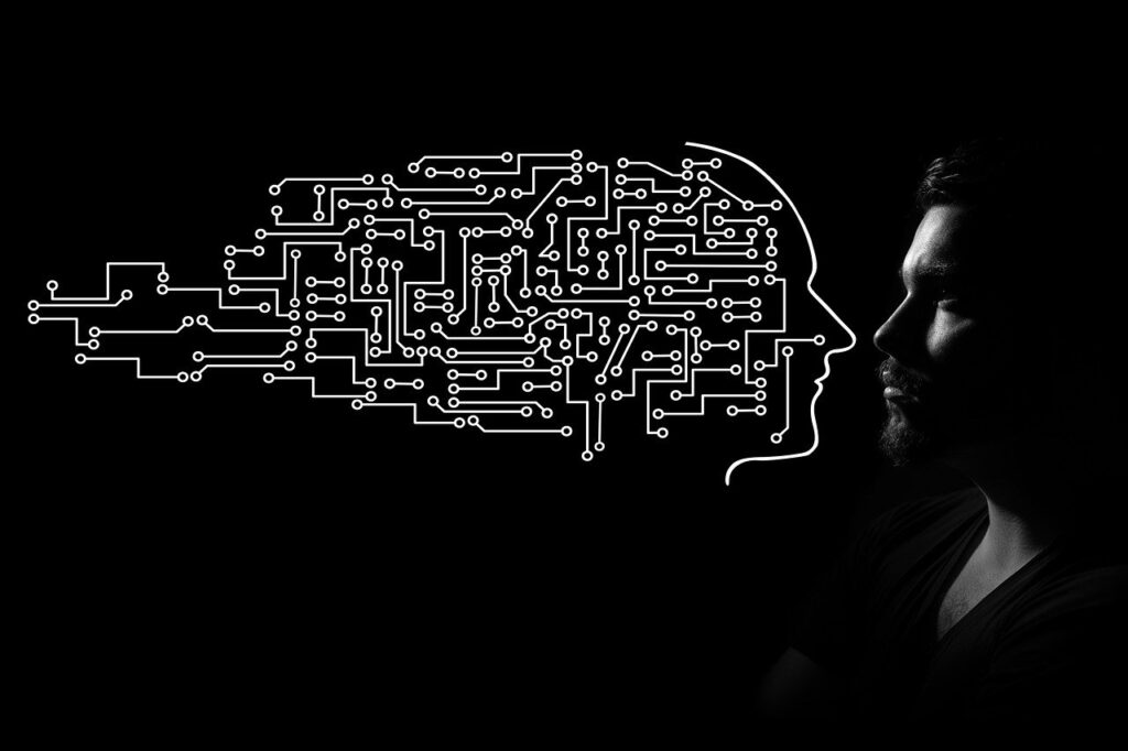man, circuits, artificial intelligence