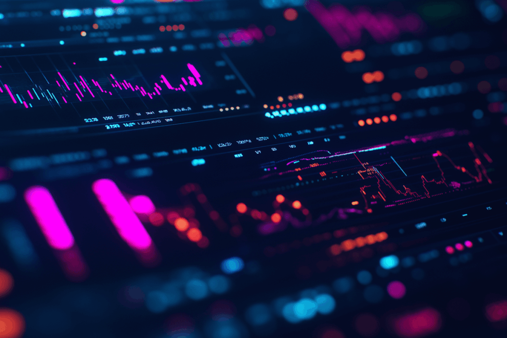 futuristic data dashboard